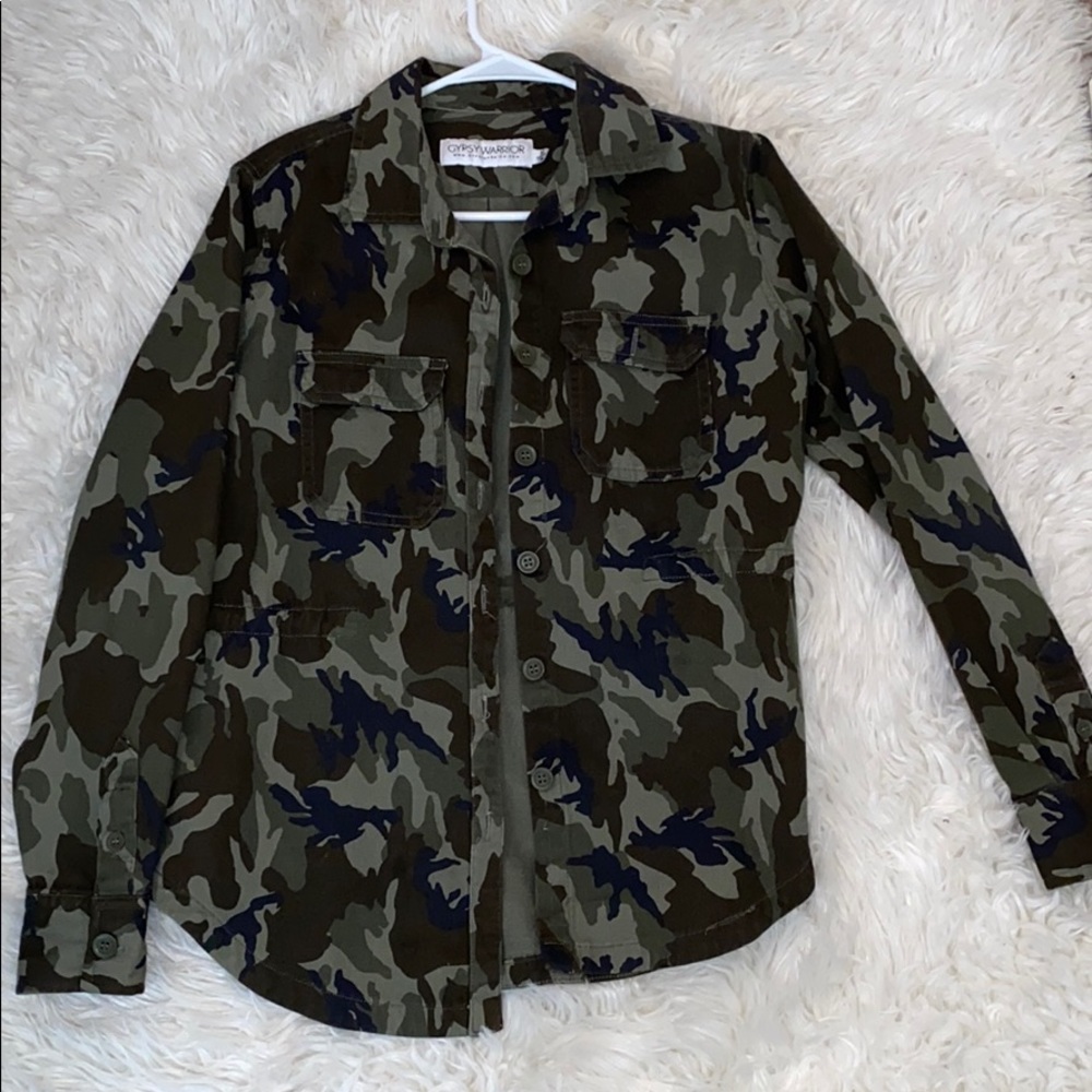 Camo utility jacket
